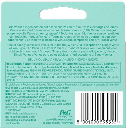 Rasierklingen, Smooth Sensitive Gillette Venus