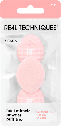 Mini Miracle Powder Puff Trio sunđeri za korektor REAL TECHNIQUES