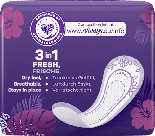 slipové vložky Normal Fresh  always