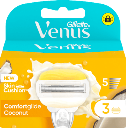 Venus Coconut 3 lamette di ricambio per rasoio donna Gillette Venus