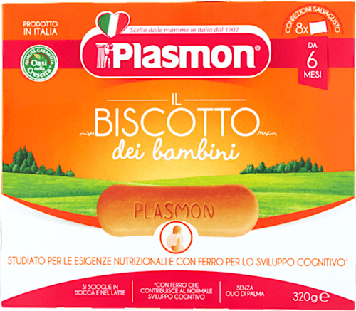Biscuiți pasați pentru bebeluși de la 4 luni Plasmon