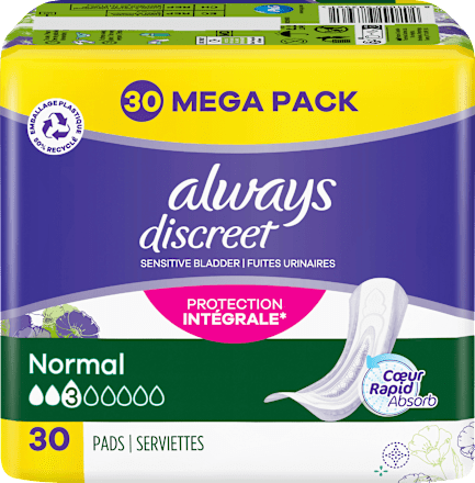 discreet Einlagen Inkontinenz Normal Mega Pack always