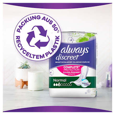 discreet Einlagen Inkontinenz Normal Mega Pack always