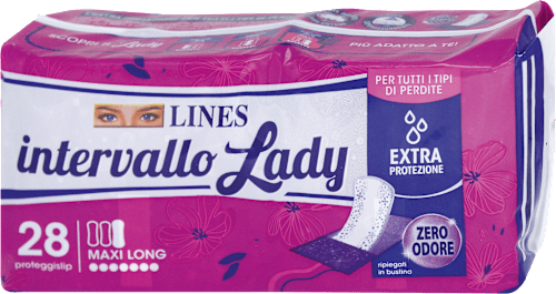 Intervallo Lady Proteggislip Maxi Long ripiegati LINES