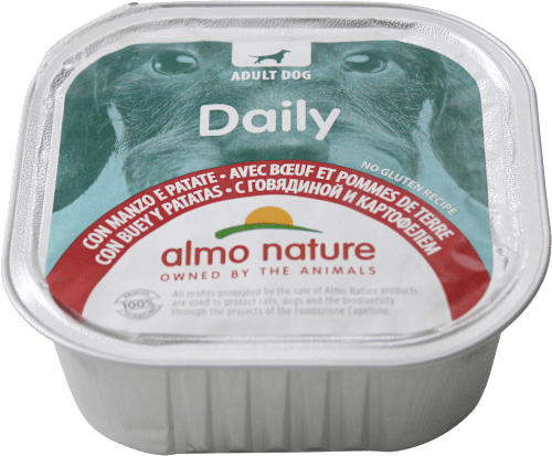 Cibo per cani Daily con manzo e patate almo nature