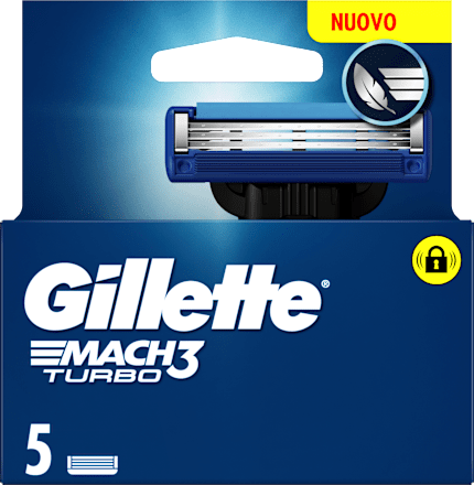 Lame di ricambio per rasoio Mach3® Turbo Gillette