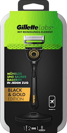 Rasierer, Labs mit 2 Klingen und Reiseetui Gillette
