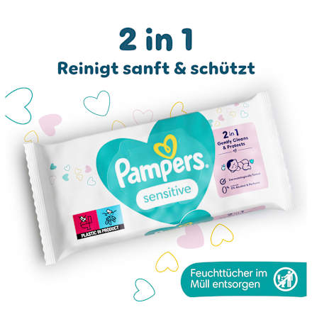Feuchttücher sensitive (5x52 St) Pampers