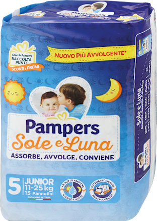 Pannolini Sole e Luna taglia 5 junior (11-25 kg) Pampers