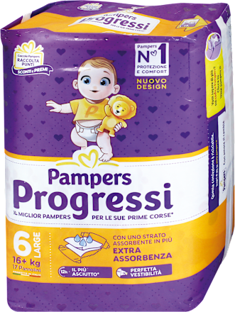 Pannolini Progressi taglia 6 XL (16+ kg) Pampers