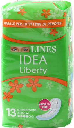 Assorbenti Idea Liberty anatomici distesi LINES