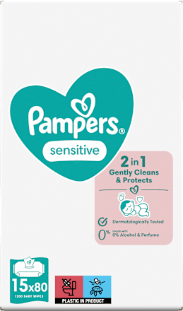 Feuchttücher sensitive Vorteilspack (15x80 St) Pampers