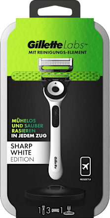 Labs Rasierer im Reiseetui Sharp White Edition Gillette