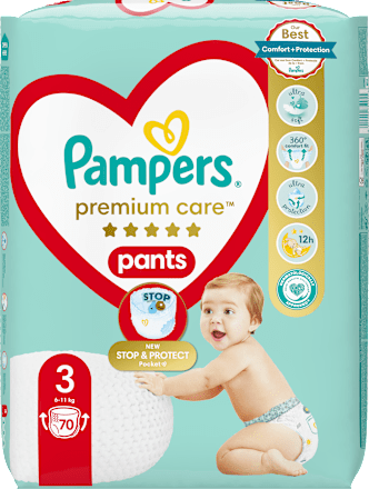 Гащички 3 (6-11 kg) Pampers Premium Care