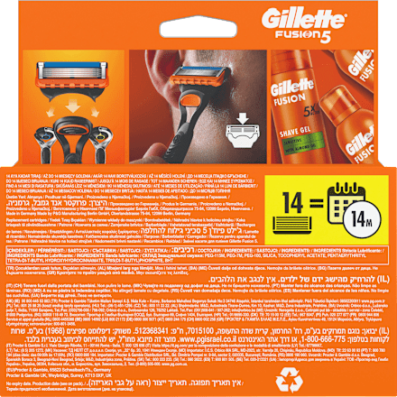 Rasierklingen, Fusion5 Gillette