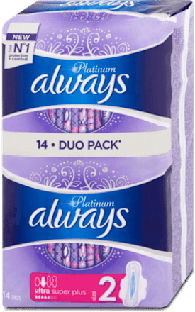Дамски превръзки Platinum Super Duo always