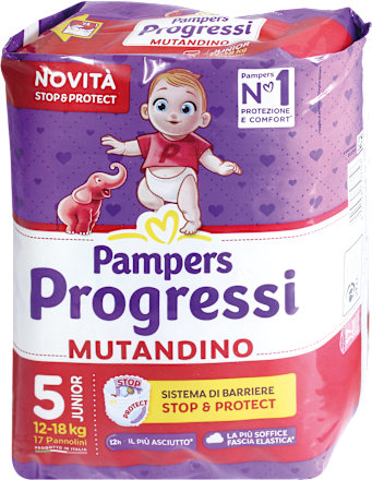 Pannolini Progressi Mutandino taglia 5 junior (12-18 kg) Pampers