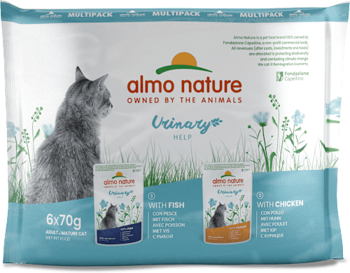 Cibo per gatti adulti Holistic Urinary Help con pesce e pollo almo nature