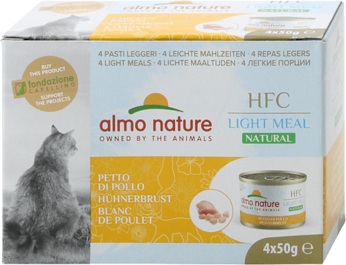 Cibo per gatti HFC Light Meal Natural con petto di pollo almo nature