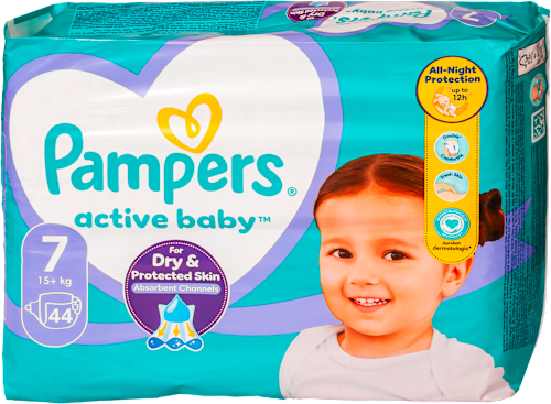 active baby pelene, veličina 7 (15+kg) Pampers active baby
