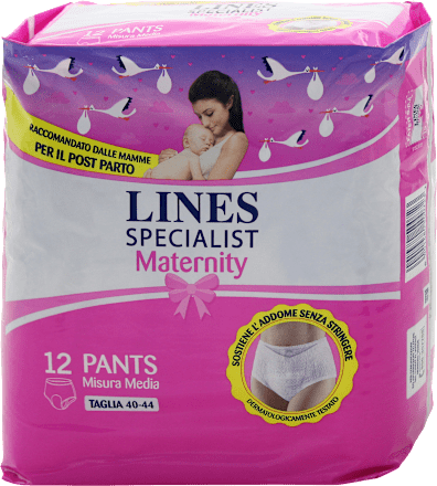 Pants assorbenti post parto taglia M (40-44) LINES