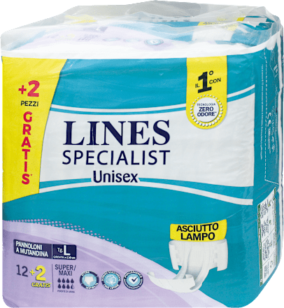 Pannoloni a mutandina Super/Maxi taglia L  LINES