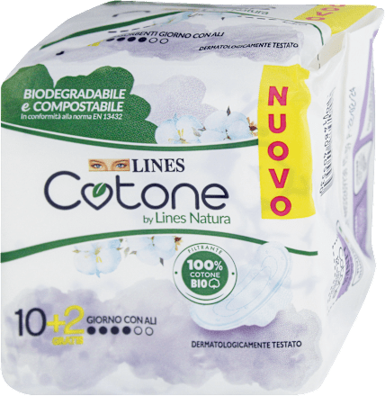Assorbenti giorno Cotone by Lines Natura con ali  LINES