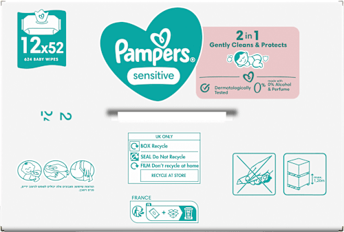 Feuchttücher sensitive Vorteilspack (12x52 St) Pampers