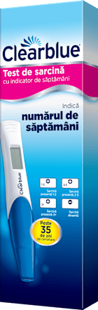 Test de sarcină digital cu indicator de săptămâni Clearblue
