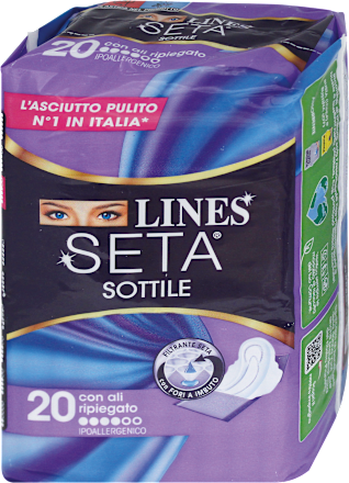 Assorbenti Seta Sottile con ali LINES