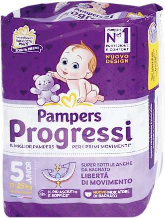 Pannolini Progressi taglia 5 junior (11-25 kg) Pampers