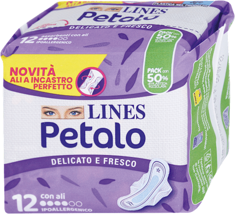 Petalo assorbenti con ali LINES