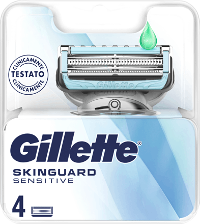 Lame di ricambio per rasoio Skinguard Sensitive Gillette