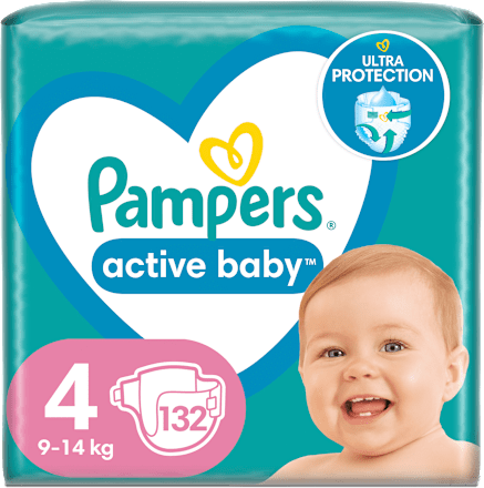 active baby pelene vel. 4 (9 - 14 kg) Pampers