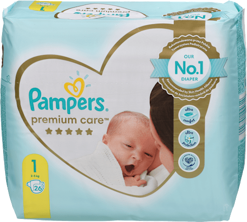 Pelene vel. 1 (2-5 kg) Pampers Premium Care