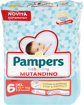 Pannolini Baby-dry Mutandino taglia 6 XL Pampers