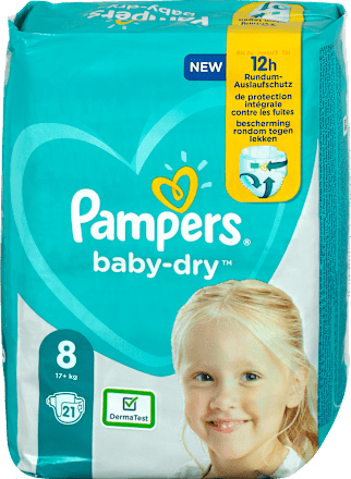 baby-dry Windeln Gr. 8 (17+ kg) Pampers