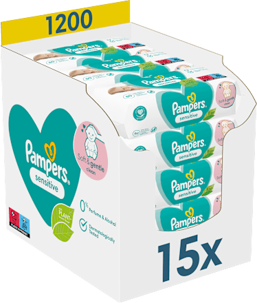 vlhčené ubrousky Sensitive 15x80 Pampers