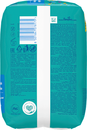 Feuchttücher Fresh Clean (6 x 52 Stück)  Pampers