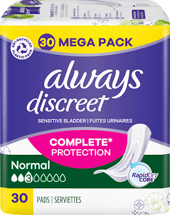 discreet Einlagen Inkontinenz Normal Mega Pack always