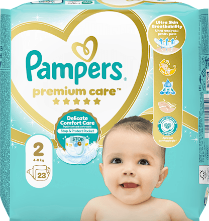Scutece numărul 2 4-8 kg Pampers Premium Care