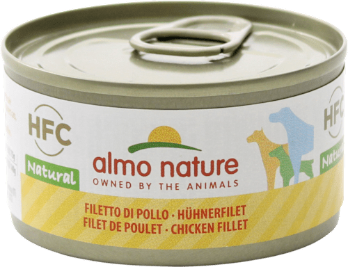 Cibo per cani HFC Natural con filetto di pollo almo nature
