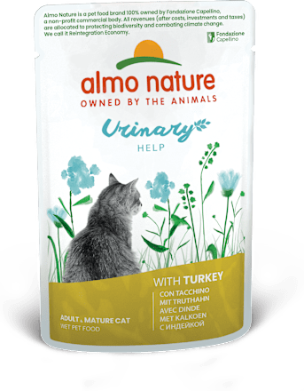 Cibo umido per gatti Urinary con tacchino almo nature