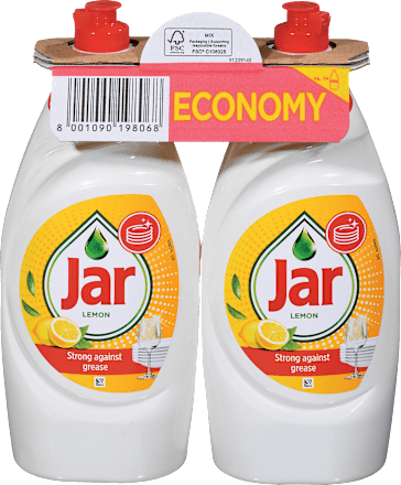 Detergent za ročno pomivanje posode Lemon, 2 x 900 ml Jar