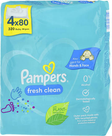 Chusteczki nawilżane Fresh Clean (4x80) Pampers