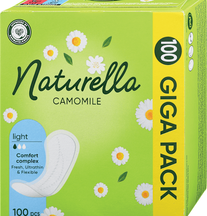 Ščitniki perila Camomile, light Naturella