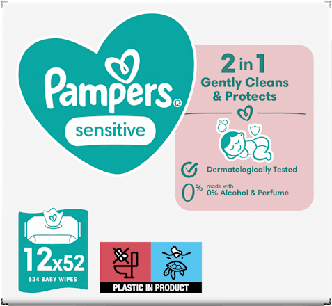 Feuchttücher sensitive Vorteilspack (12x52 St) Pampers