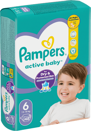 Plienky veľkosť 6 (13 - 18 kg) Pampers active baby
