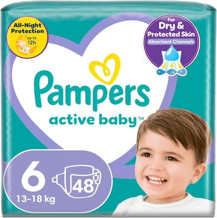 Plienky veľkosť 6 (13 - 18 kg) Pampers active baby