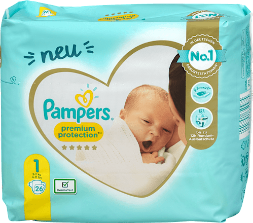 premium protection Windeln Gr. 1 (2-5 kg) Pampers premium protection